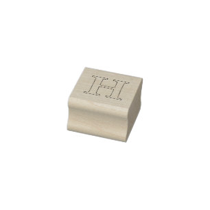 The Alphabet in Stitches Rubber Stamp