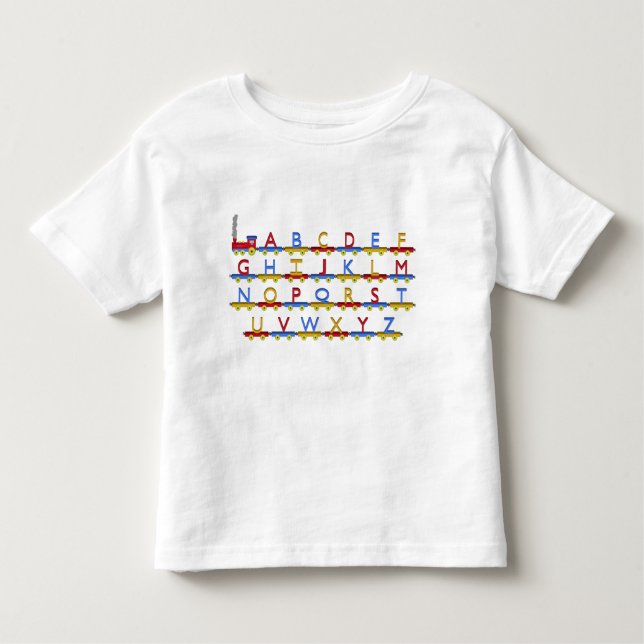 The Alphabet Train Toddler T-Shirt (Front)