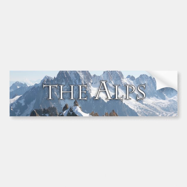 The Alps - Magnificent! Bumper Sticker (Front)