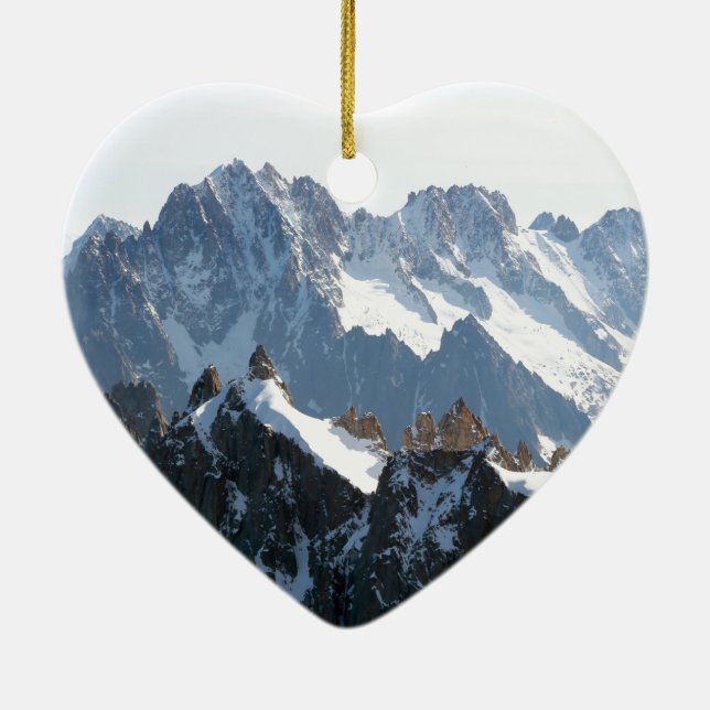 The Alps - magnificent! Ceramic Tree Decoration (Back)