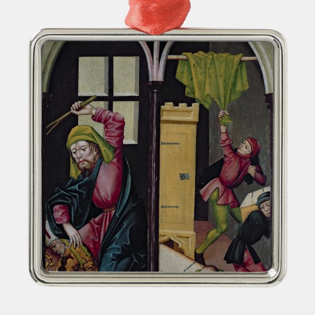 The Altarpiece of St. Nicholas Metal Tree Decoration (Front)