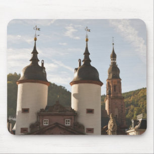 The Alte Brucke in Old Town, Heidelberg, Germany Mouse Pad