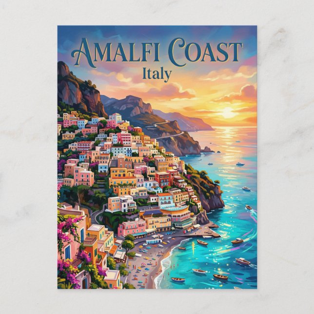 The Amalfi Coast Italy Postcard (Front)