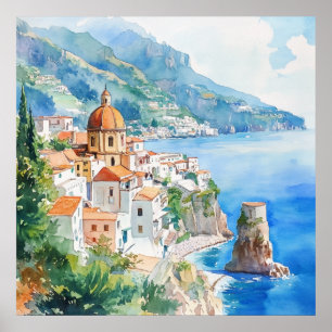 The Amalfi Coast, Italy Poster