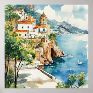 The Amalfi Coast, Italy Poster