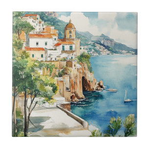 The Amalfi Coast, Italy Tile