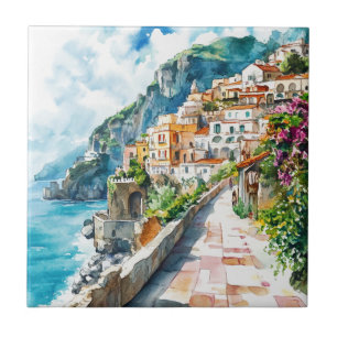 The Amalfi Coast, Italy Tile