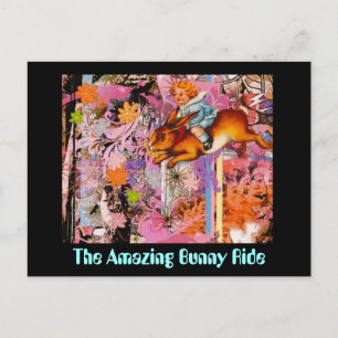 The Amazing Bunny Ride Postcard