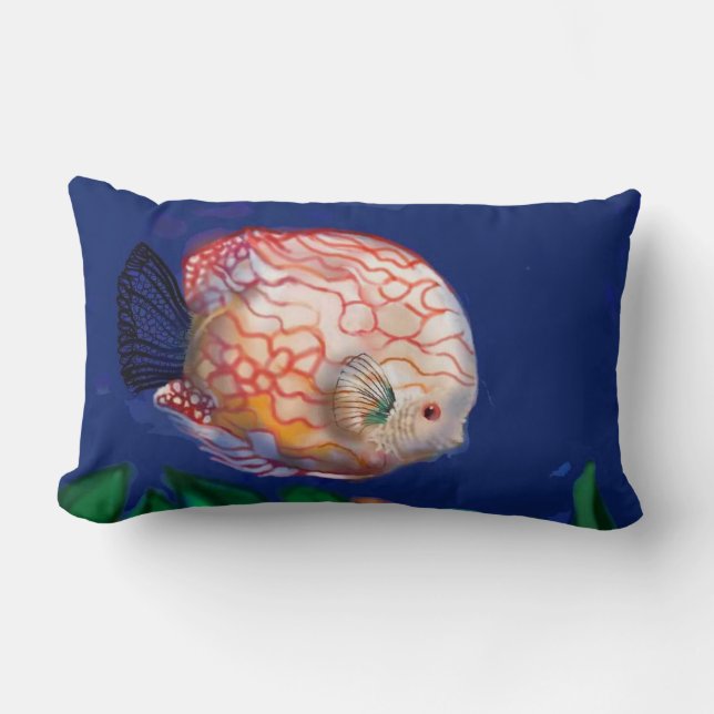 The amazing fish lumbar cushion (Front)