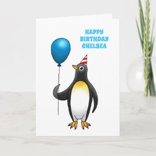 The amazing party penguin card