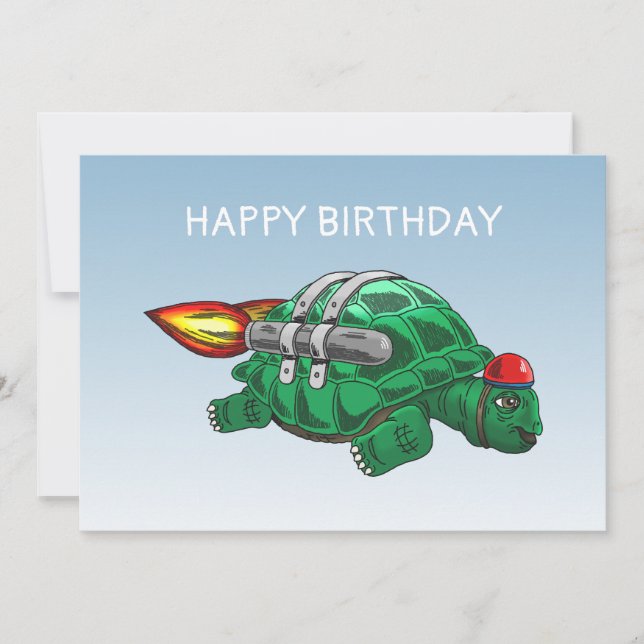 The Amazing Rocket Turtle Card (Front)