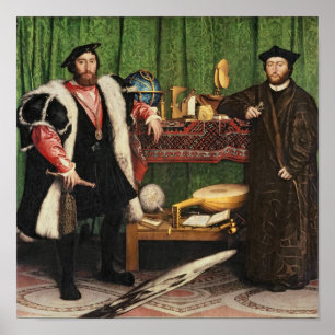 The Ambassadors, 1533 Poster