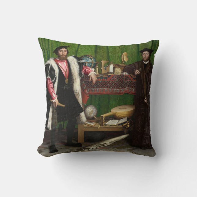 The Ambassadors, Holbein the Younger Cushion (Front)