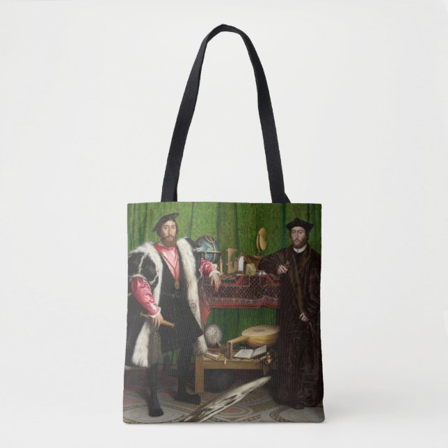 The Ambassadors, Holbein the Younger Tote Bag (Front)