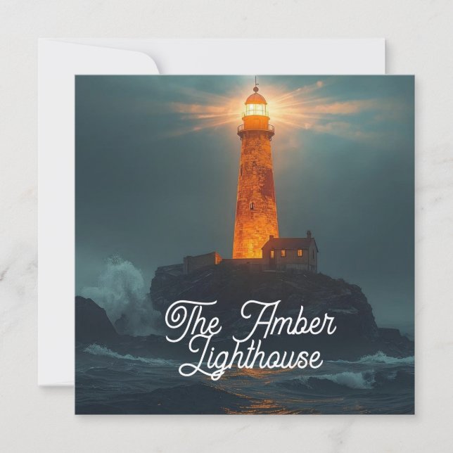 The Amber Lighthouse Card (Front)