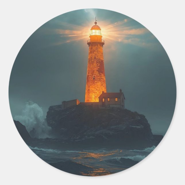 The Amber Lighthouse Sticker (Front)