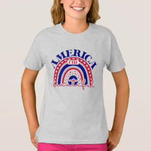The America Beautiful Rainbow  T-Shirt