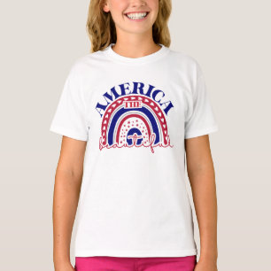 The America Beautiful Rainbow  T-Shirt
