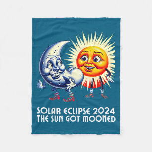 The America Solar Eclipse 4 08 Fleece Blanket
