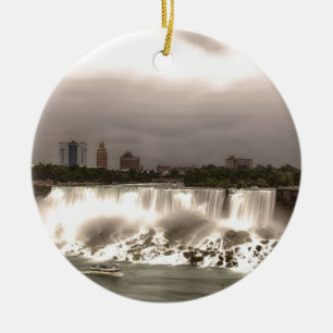The American and Veil Falls Ceramic Tree Decoration