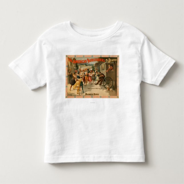 The American Burlesquers 15 Beauties Play Toddler T-Shirt (Front)