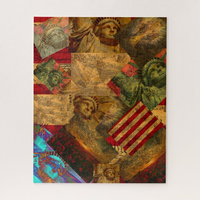 The American Constitution Collage Jigsaw Puzzle (Vertical)
