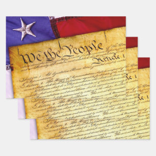 The American Constitution Wrapping Paper Sheet