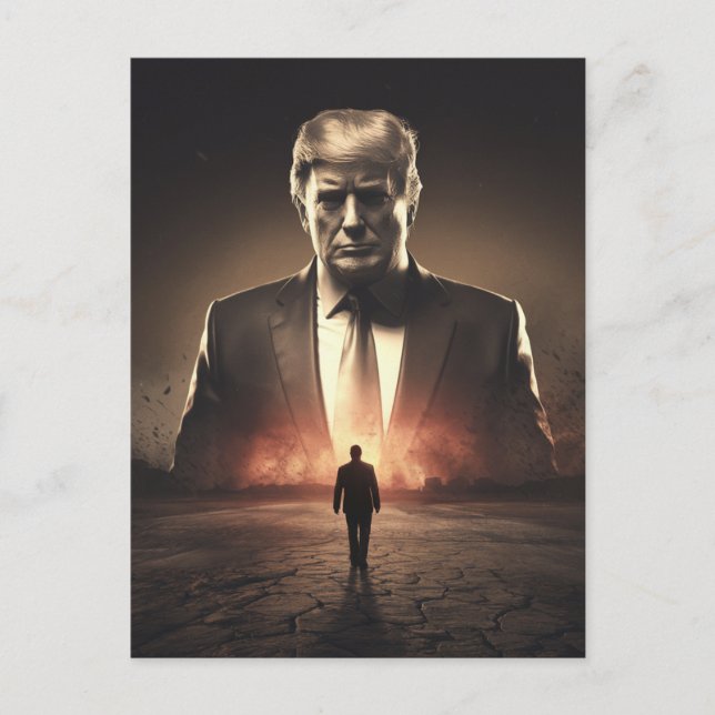 The American Destroyer in a Sun Baked Desert Postcard (Front)