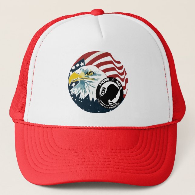 The American Eagle POW-MIA Trucker Hat (Front)