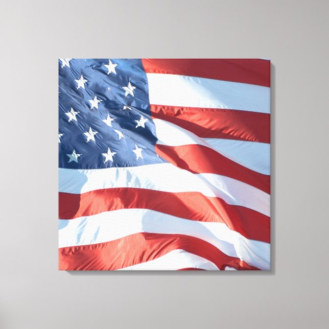 The American Flag - A Patriotic Fine Art Canvas Print (Front)