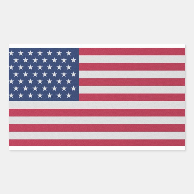 The American Flag Original Classic Collection Rectangular Sticker (Front)