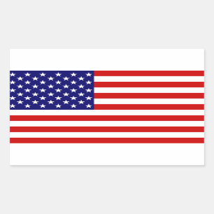 The American Flag Rectangular Sticker