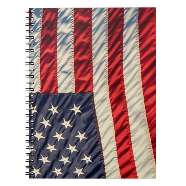 The American Flag Spiral Notebook (Front)