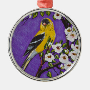 The American Goldfinch Metal Tree Decoration