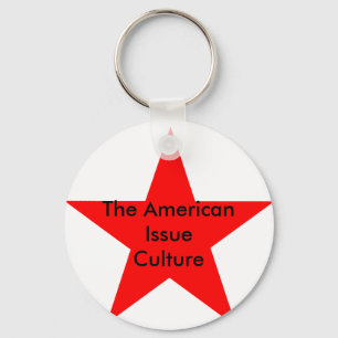 The American Issue Culture Star Red Key Ring