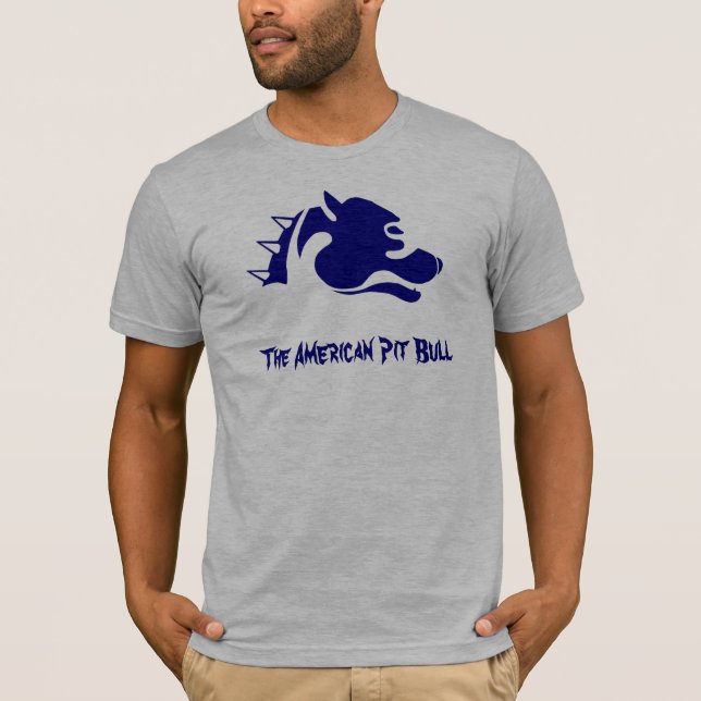 The American Pit Bull - Blue T-Shirt (Front)