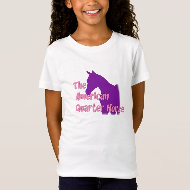 The American Quarter Horse Girls Tee (Front)