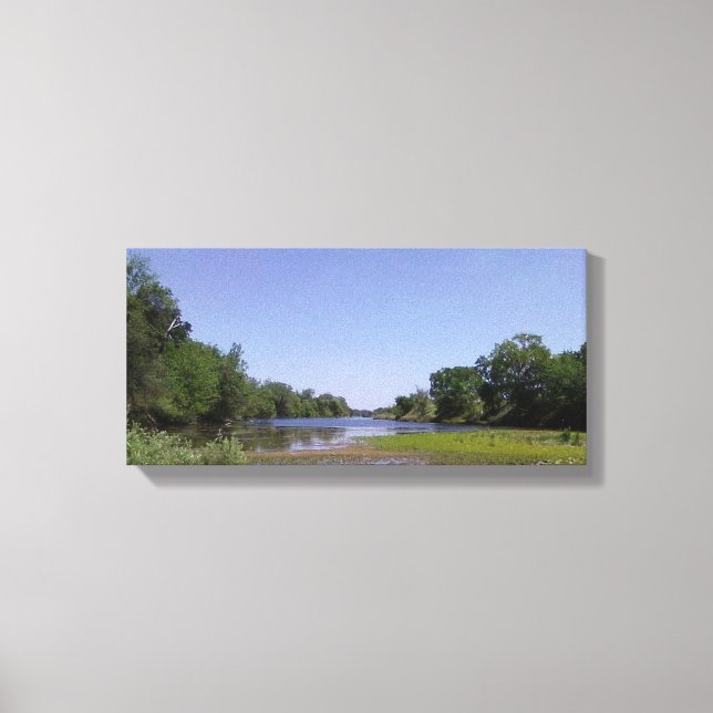 The American River in Sacramento,CA Canvas Print (Front)