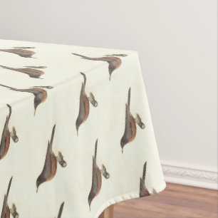 The American Robin (Turdus migratorius) NY Birds Tablecloth