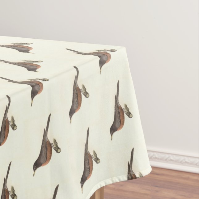 The American Robin (Turdus migratorius) NY Birds Tablecloth (In Situ)