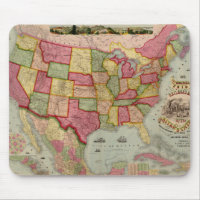 The American Union Railroad Map of the USA, 1872