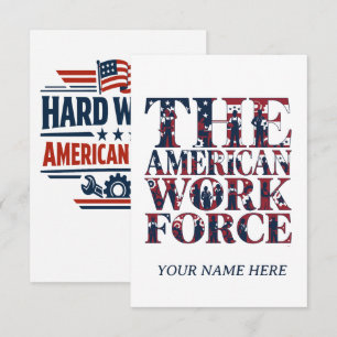 The American Work Force Labour Day Thank You Card