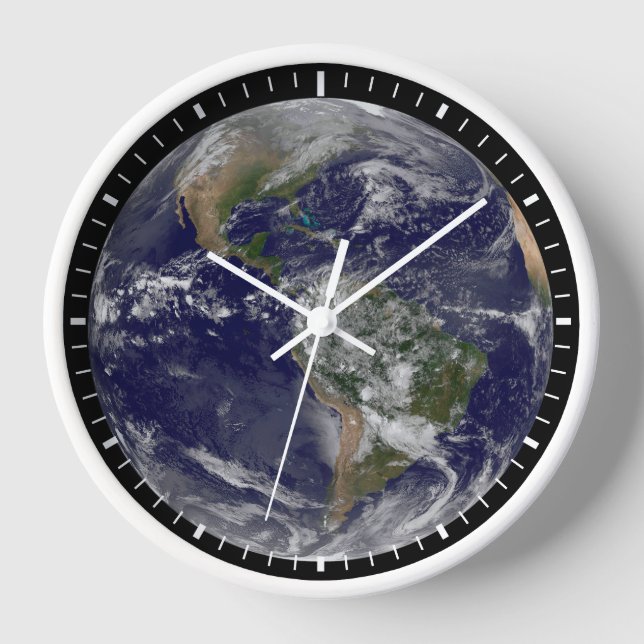 The Americas On Earth Day. Clock (Front)