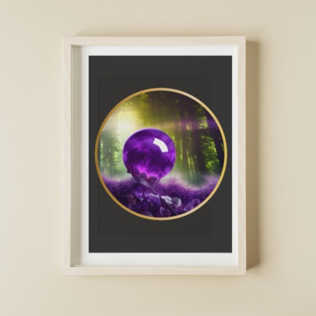 The Amethyst Orb Fantasy Digital Art  Poster (Creator Uploaded)