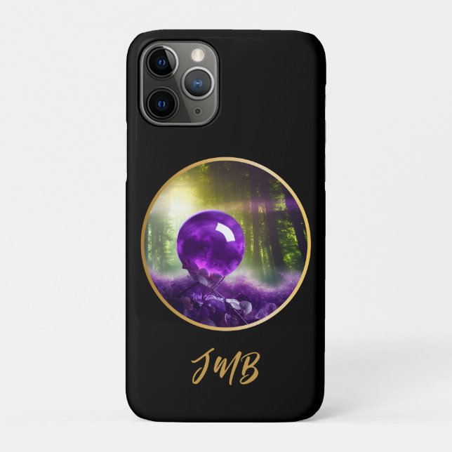 The Amethyst Orb Fantasy Monogram  Case-Mate iPhone Case (Back)