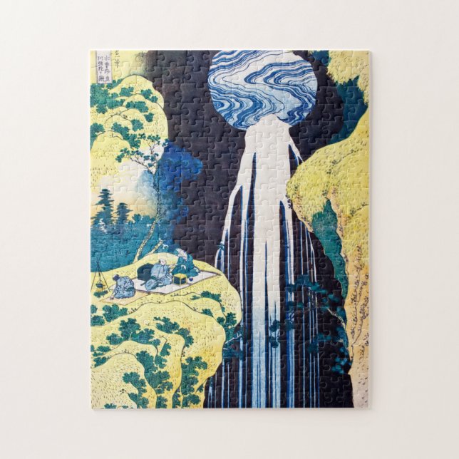 The Amida Falls by Katsushika Hokusai Jigsaw Puzzle (Vertical)