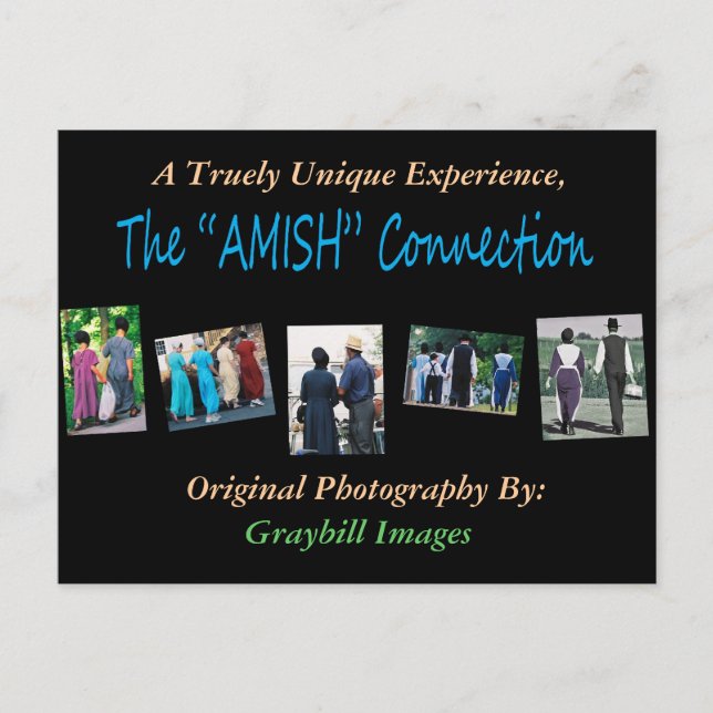 The"AMISH"Connection Postcard (Front)
