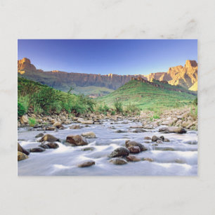 The Amphitheatre And Tugela River In Drakensberg Postcard
