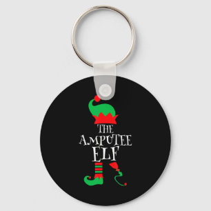 The Amputee Elf Christmas Funny Limb Surgery Joke  Key Ring
