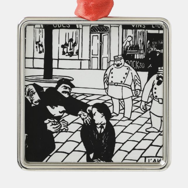 The Anarchist, 1892 Metal Tree Decoration (Front)